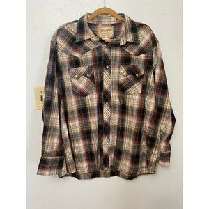 Mens Wrangler Peal Snap Shirt